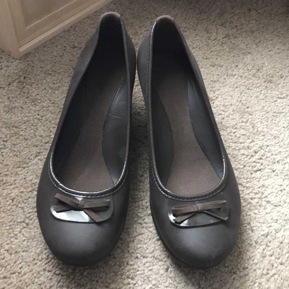 Crocs Brown Heels Size 9W
